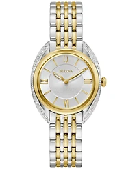 Bulova Women's Classic Two Tone Stainless Steel Bracelet Watch 30mm, A Macy's Exclusive Style