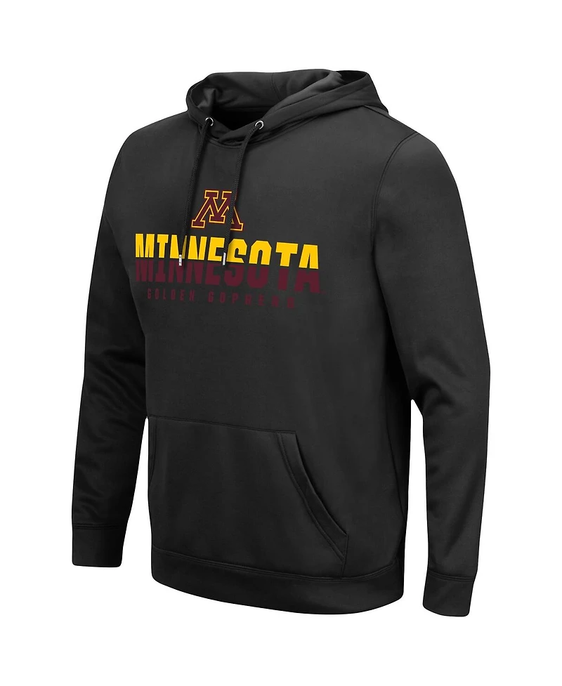 Men's Colosseum Black Minnesota Golden Gophers Lantern Pullover Hoodie