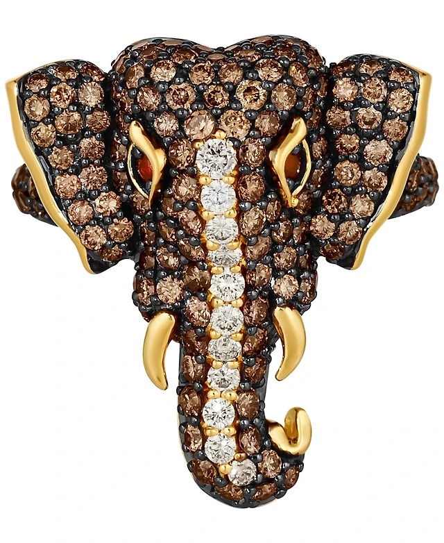 Le Vian Diamond (2 Passion Ruby Accent Elephant Ring - Main Image
