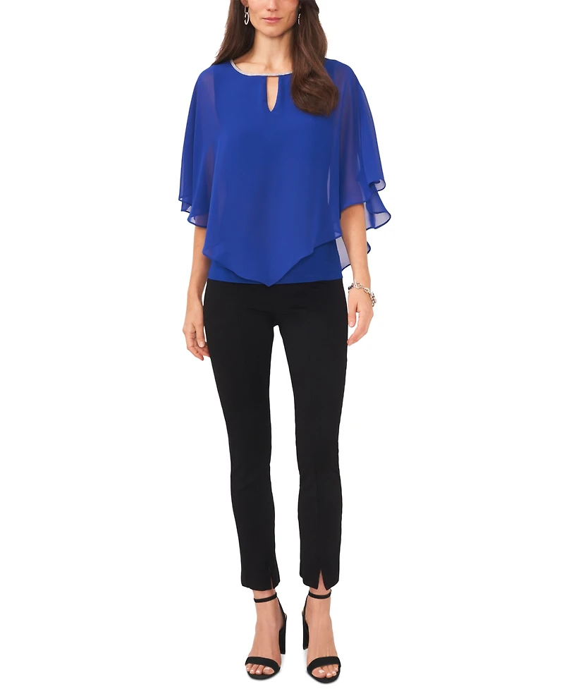 Msk Embellished Overlay Top