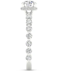 Igi Certified Round Diamond Engagement Ring (1-1/2 ct. t.w.) in Platinum