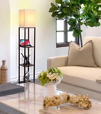 Maxwell 63" Led Shelf Lamp with Usb Port and Power Outlet