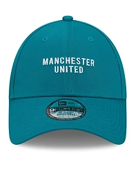 Men's New Era Turquoise Manchester United Seasonal 9FORTY Adjustable Hat