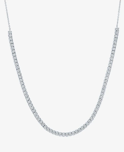 Diamond 18" Tennis Necklace (1/2 ct. t.w.) in Sterling Silver