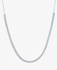 Diamond 18" Tennis Necklace (1/2 ct. t.w.) in Sterling Silver