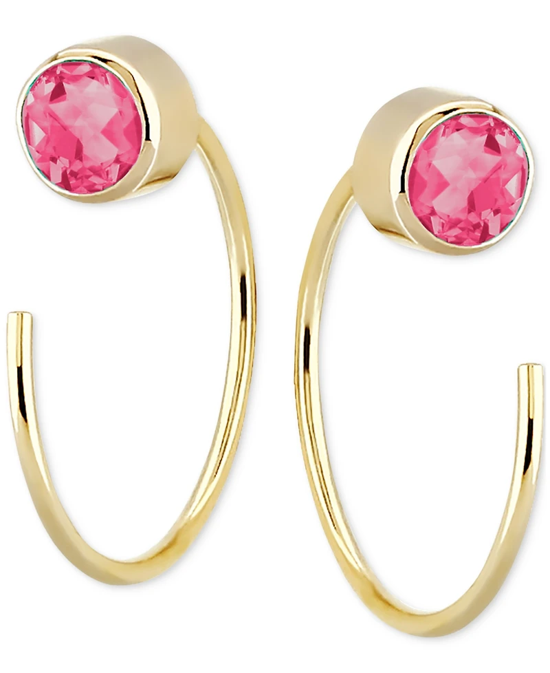 Pink Tourmaline Threader Earrings (1/2 ct. t.w.) in 14k Gold