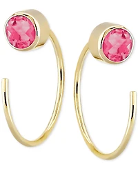 Pink Tourmaline Threader Earrings (1/2 ct. t.w.) in 14k Gold