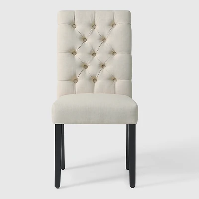 WestinTrends Upholstered Button Tufted Dining Side Chair