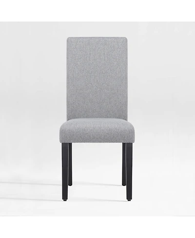 WestinTrends Upholstered Linen Fabric Dining Chair