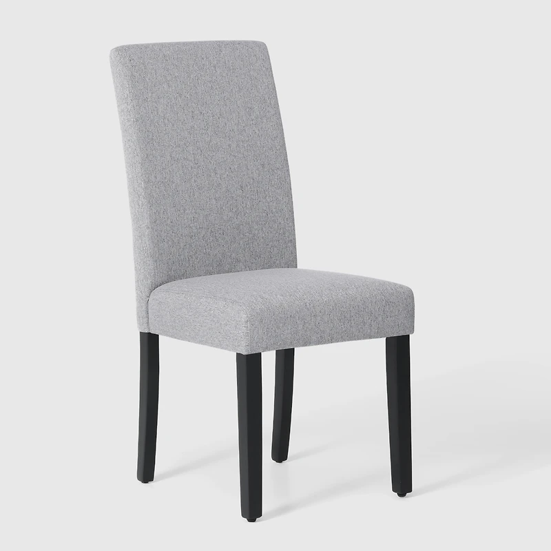 WestinTrends Upholstered Linen Fabric Dining Chair Set of 2