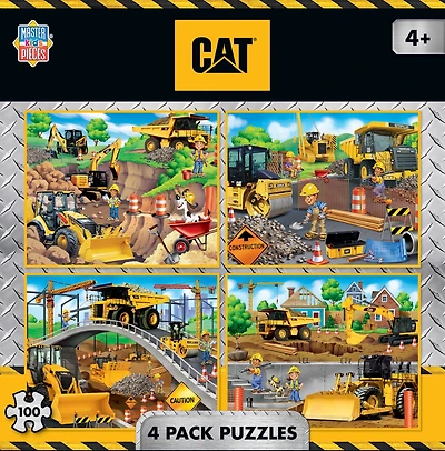 MasterPieces Kids 4-Pack Puzzle Set - Caterpillar 100 Piece Puzzles