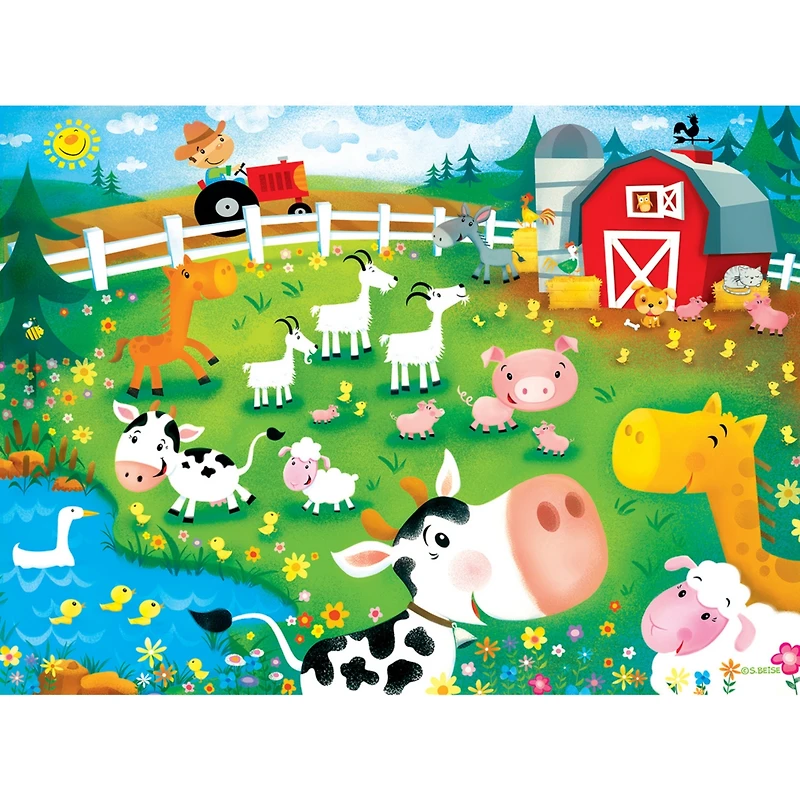 Masterpieces Lil Puzzler - Old MacDonald's Farm 24 Piece Jigsaw Puzzle