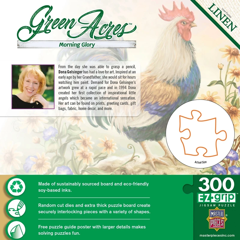 MasterPieces Green Acres Morning Glory 300 Piece Ez Grip Jigsaw Puzzle