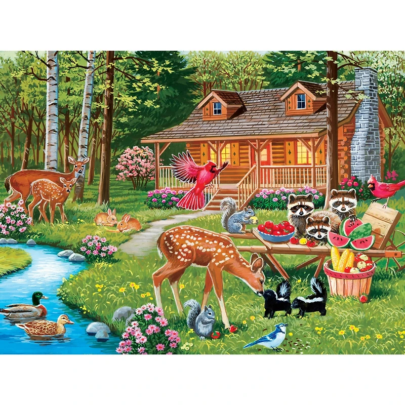 MasterPieces Family Time - Creekside Gathering 400 Piece Jigsaw Puzzle