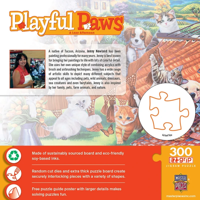 MasterPieces Playful Paws - A Lazy Afternoon 300 Piece Ez Grip Puzzle