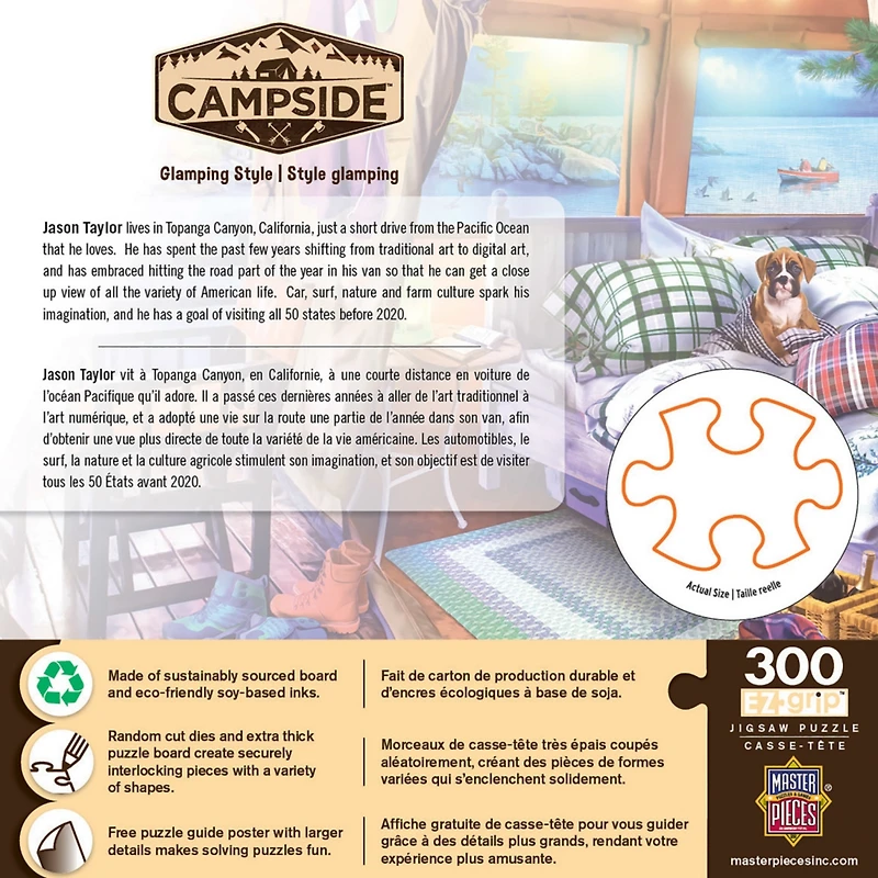 MasterPieces Campside - Glamping Style 300 Piece Ez Grip Jigsaw Puzzle