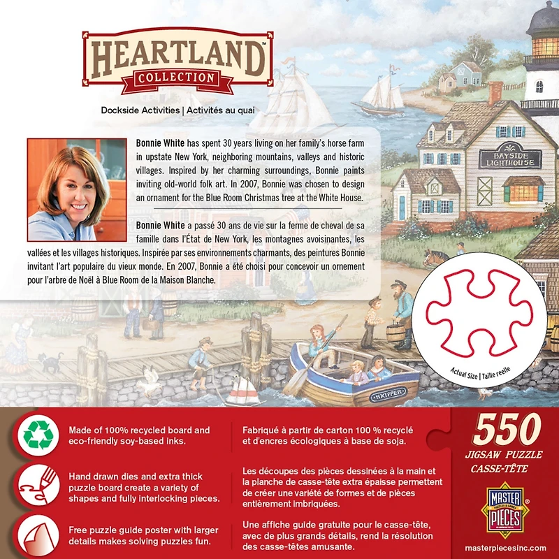 Masterpieces Heartland - Dockside Activities 550 Piece Jigsaw Puzzle