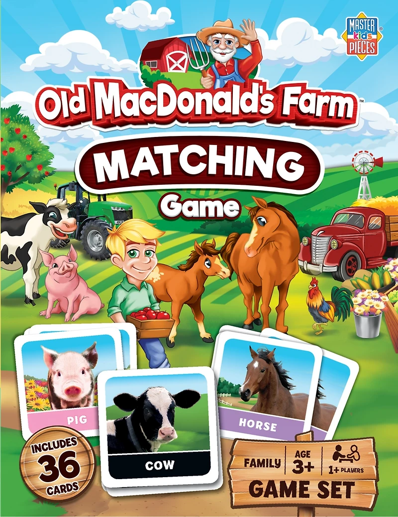 MasterPieces Officially Licensed Old MacDonald Matching Game for Kids