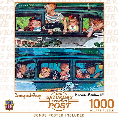 Masterpieces Saturday Evening Post - Coming and Going 1000 Piece Puzzle