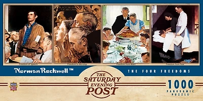 Masterpieces 1000 Piece Jigsaw Puzzle - The Four Freedoms for Adults