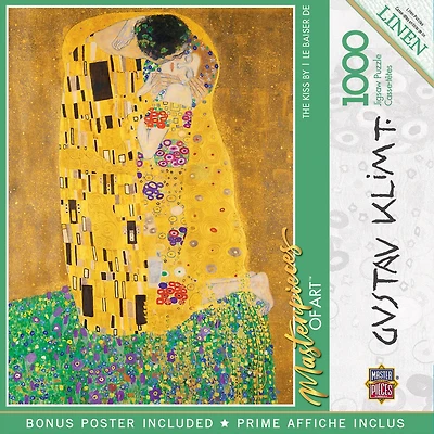 Masterpieces of Art - The Kiss 1000 Piece Jigsaw Puzzle