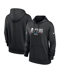 Women's Nike Black Cleveland Browns 2022 Nfl Crucial Catch Therma Performance Pullover Hoodie