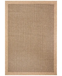 Liora Manne' Sahara Texture Border 7'10" x 9'10" Outdoor Area Rug