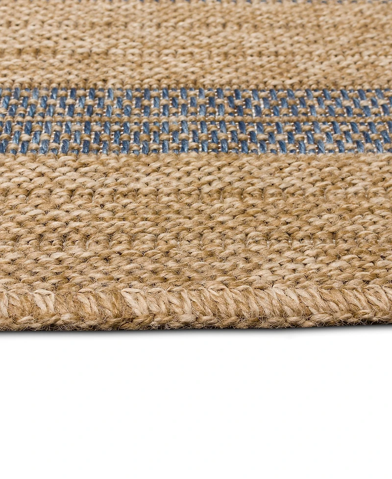 Liora Manne' Sahara Multi Border 5'3" x 7'3" Outdoor Area Rug