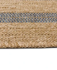 Liora Manne' Sahara Multi Border 5'3" x 7'3" Outdoor Area Rug