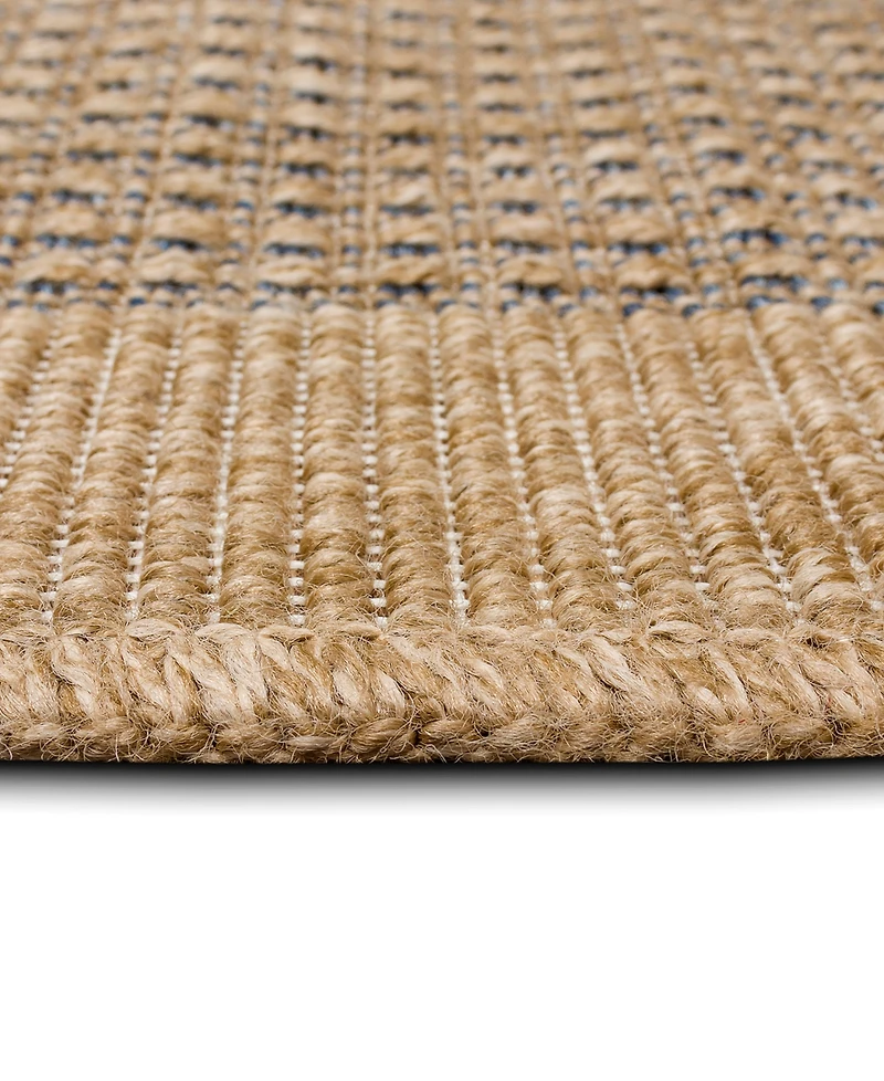 Liora Manne' Sahara Texture Border 5'3" x 7'3" Outdoor Area Rug