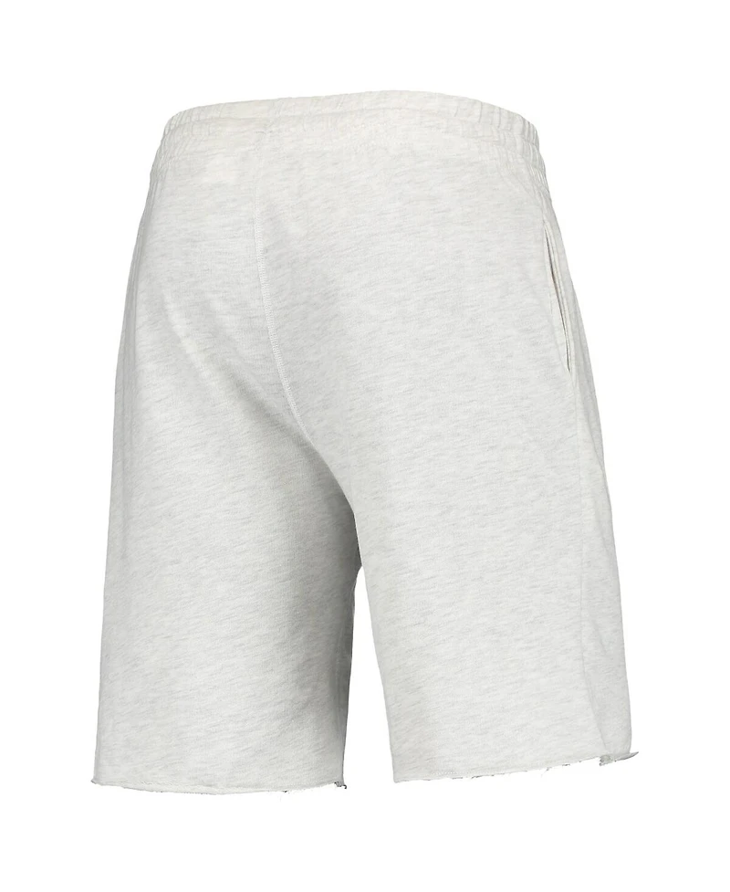 Men's Concepts Sport Oatmeal Los Angeles Angels Mainstream Logo Terry Tri-Blend Shorts