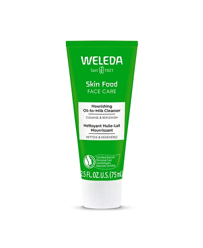 Weleda Skin Food Face Nourishing Oil-to-Milk Cleanser, 2.5 oz