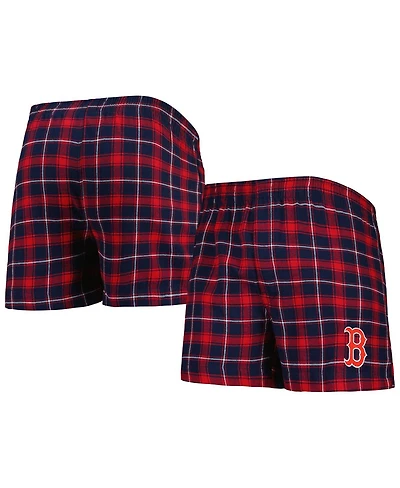 Men's Concepts Sport Navy, Red Boston Sox Ledger Flannel Boxers