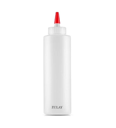 1-Pack Squeeze Bottles for Sauces & Condiments - 17oz Squirt Bottles with Small Pointed Nozzle and Cap