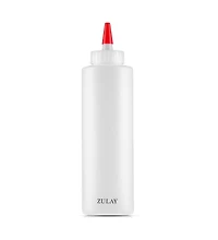 1-Pack Squeeze Bottles for Sauces & Condiments - 17oz Squirt Bottles with Small Pointed Nozzle and Cap