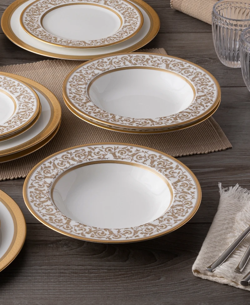 Noritake Summit Gold Set of 4 Soup Bowls, Service For 4