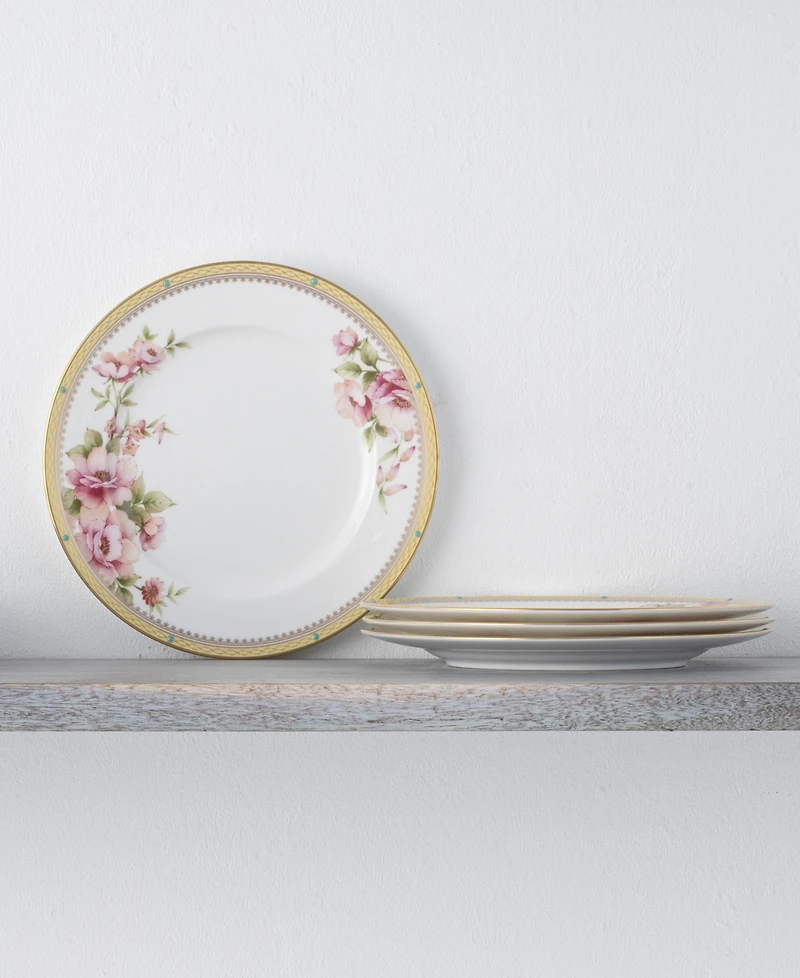 Noritake Hertford Set of 4 Salad Plates, Service For 4