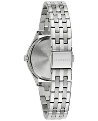 Caravelle designed by Bulova Women's Crystal Stainless Steel Bracelet Watch 32mm Gift Set