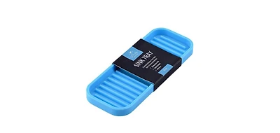 Silicone Sponge Holder for Kitchen Sink - Flexible Multipurpose Kitchen Soap Tray Sponge Organizer