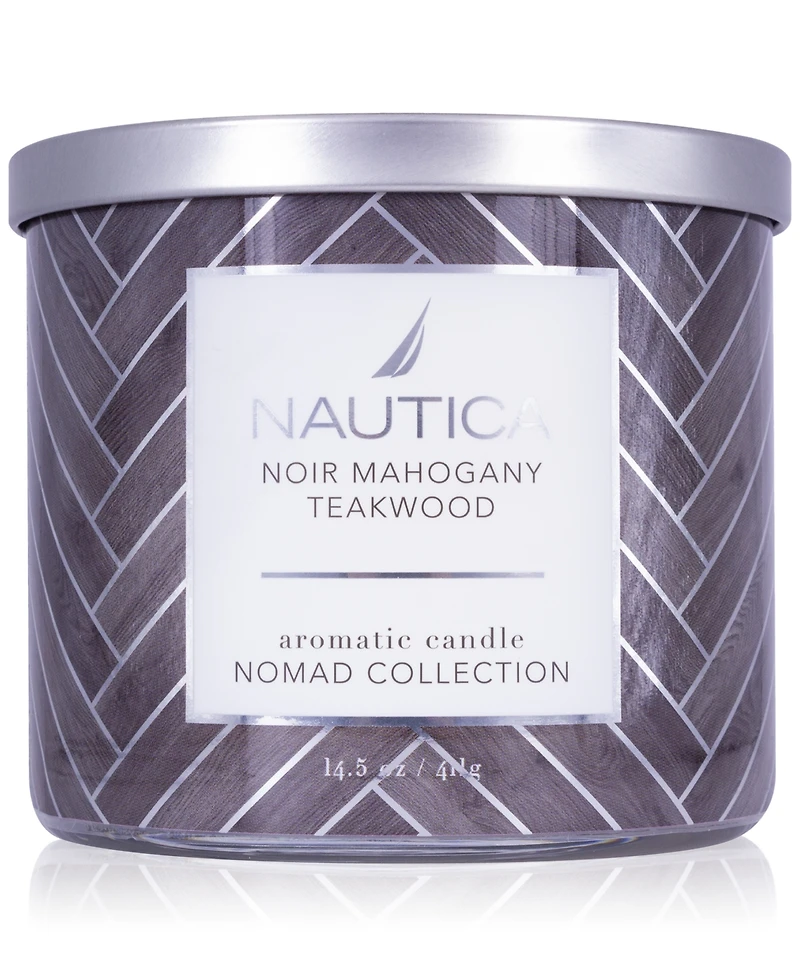 Nautica Noir Mahogany Teakwood Candle, 14.5 oz.