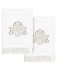 Linum Home Turkish Cotton May Embellished 2-Pc. Hand Towel Set