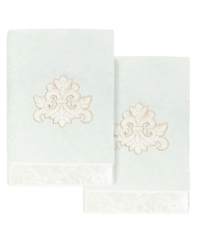 Linum Home Turkish Cotton May Embellished 2-Pc. Hand Towel Set