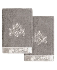 Linum Home Turkish Cotton May Embellished 2-Pc. Hand Towel Set