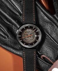 Mido Men's Swiss Automatic Commander Gradient Black Fabric Strap Watch 40mm