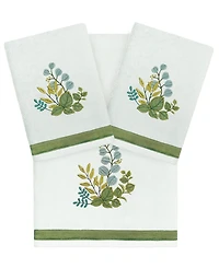 Linum Home Turkish Cotton Botanica Embellished -Pc. Bath Towel Set