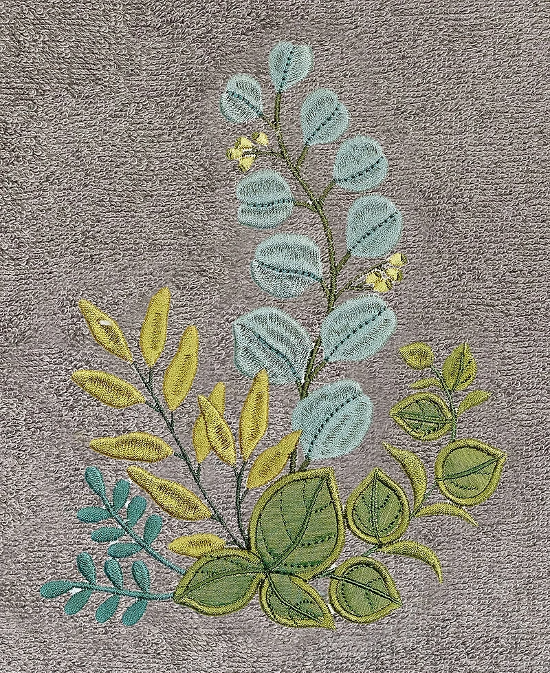 Linum Home Turkish Cotton Botanica Embellished -Pc. Bath Towel Set