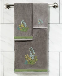 Linum Home Turkish Cotton Botanica Embellished 2-Pc. Fingertip Towel Set