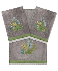 Linum Home Turkish Cotton Botanica Embellished -Pc. Bath Towel Set