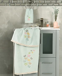 Linum Home Turkish Cotton Mariposa Embellished -Pc. Bath Towel Set