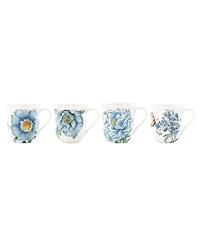 Lenox Butterfly Meadow Blue Assorted Mugs, Set of 4